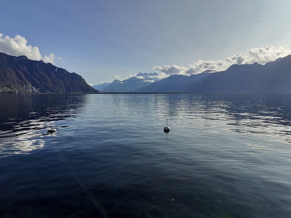 Le Léman depuis le quai de Clarens