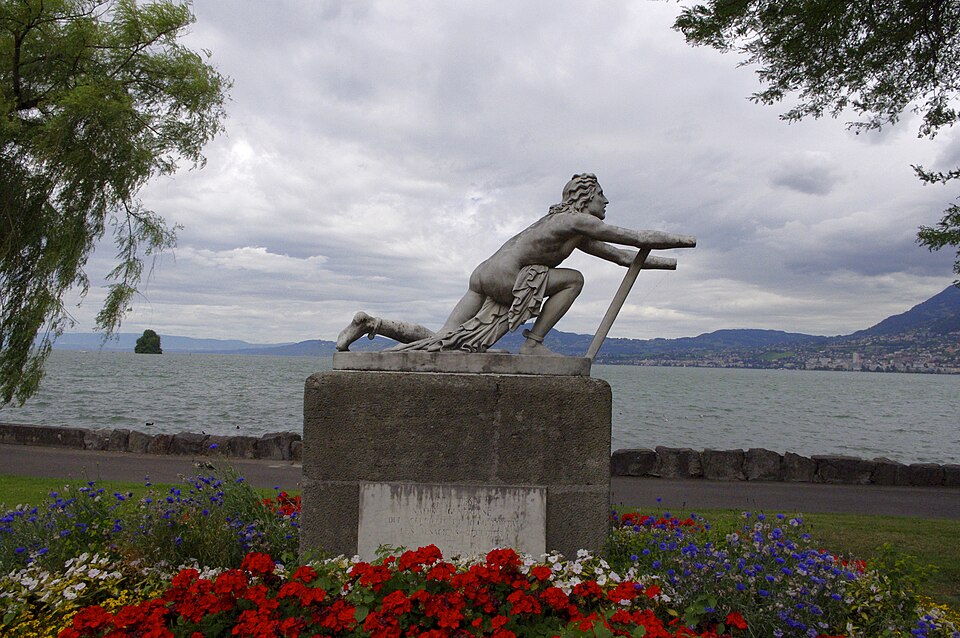 Le bord du lac à Villeneuve